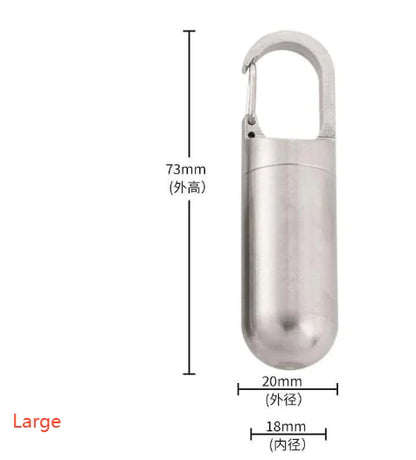 Portable Waterproof Stainless Steel Pill Box